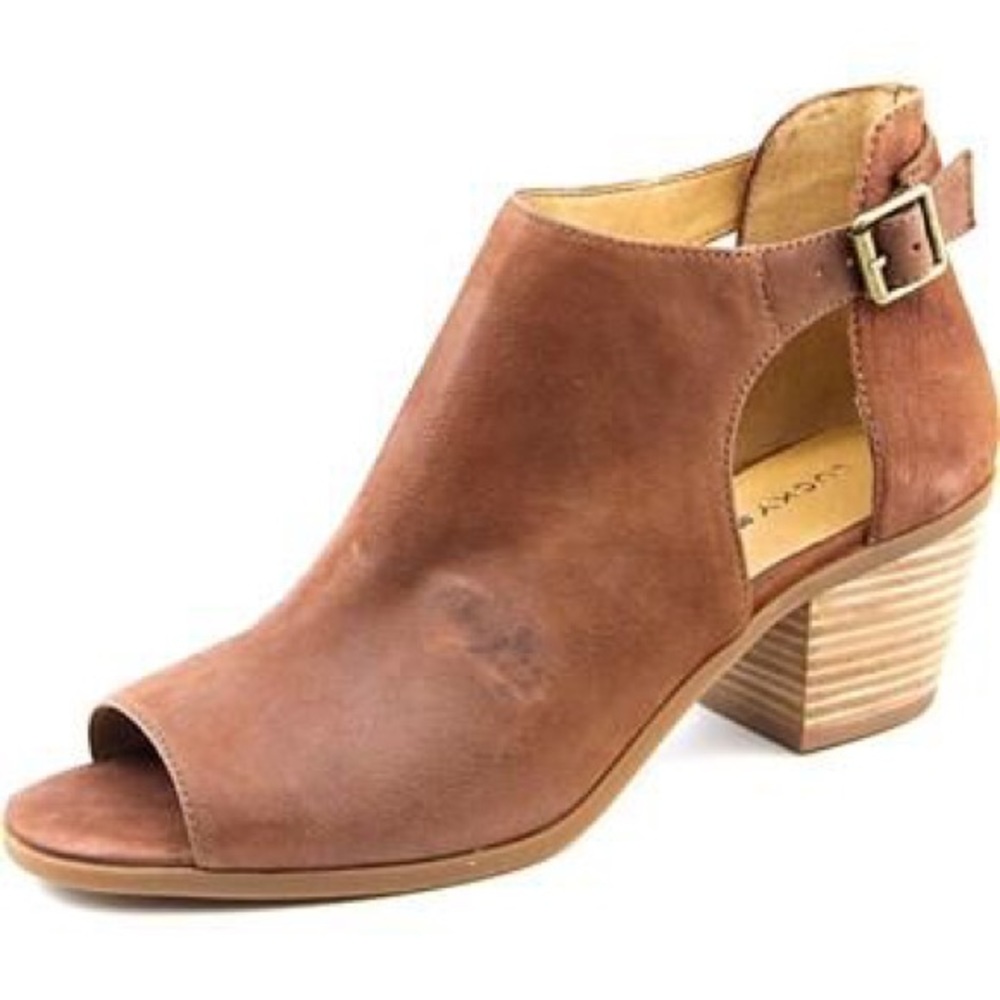 Lucky Brand Barimo Peep Toe Booties